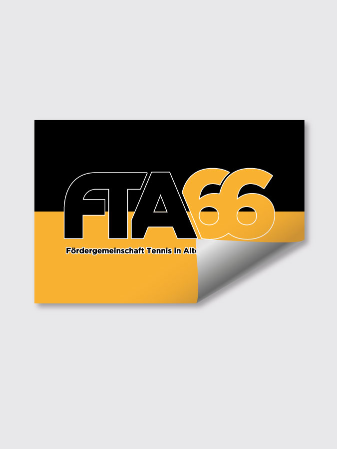 Aufkleber DIN A7 Logo