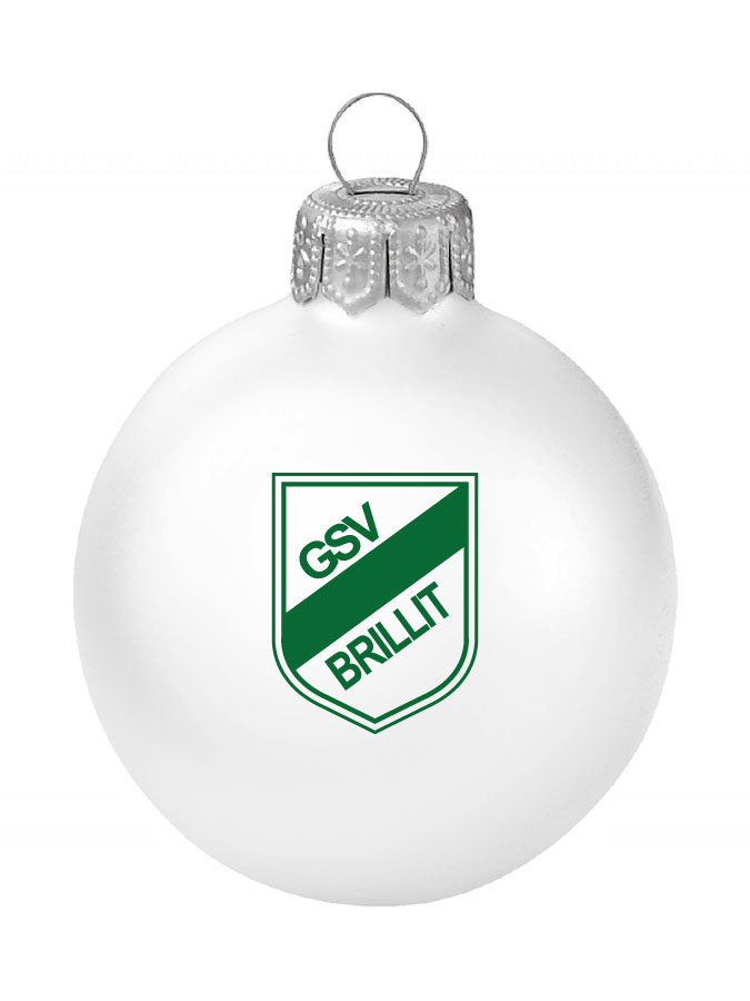 Weihnachtskugel Logo 8cm