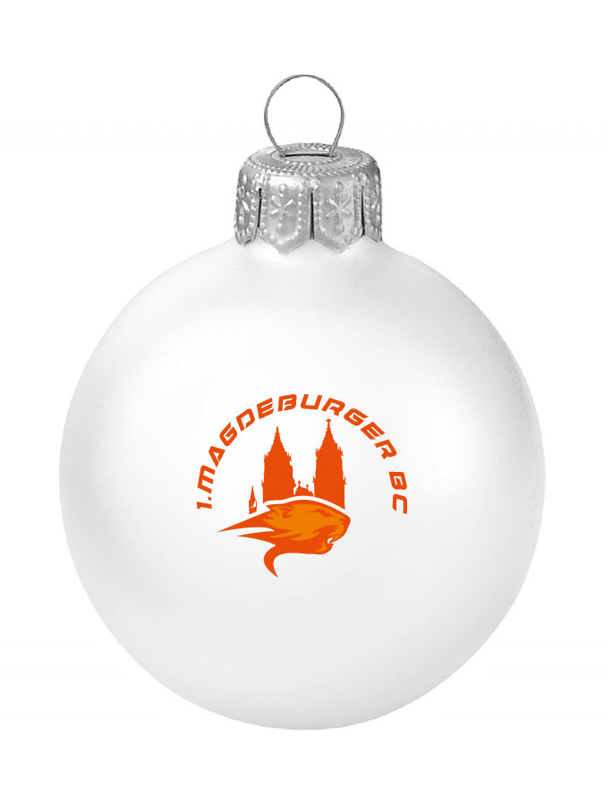 Weihnachtskugel Logo 8cm