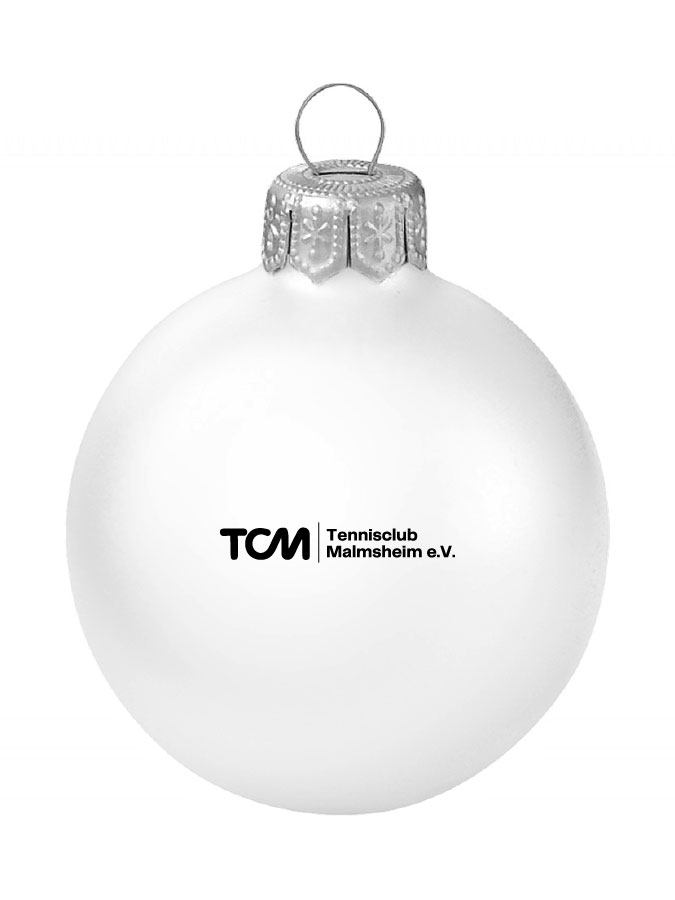 Weihnachtskugel Logo 8cm