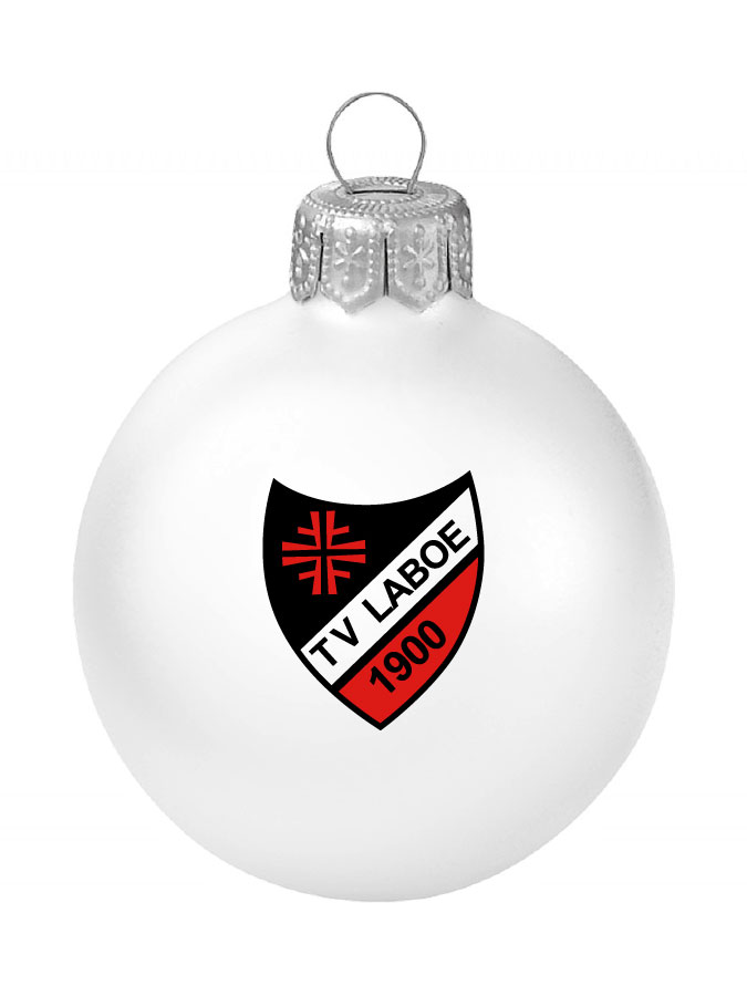 Weihnachtskugel Logo 8cm
