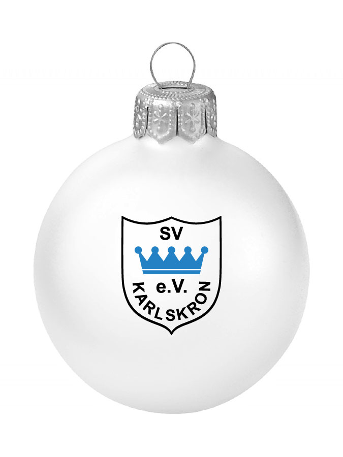 Weihnachtskugel Logo 8cm