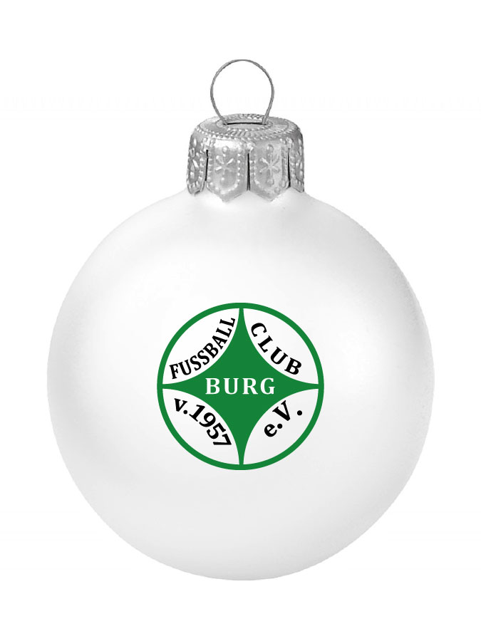 Weihnachtskugel Logo 8cm
