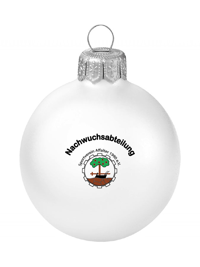 Weihnachtskugel Logo 8cm