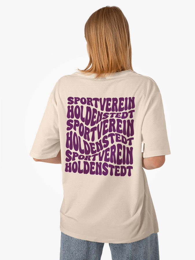 Oversized Shirt Wavy Damen