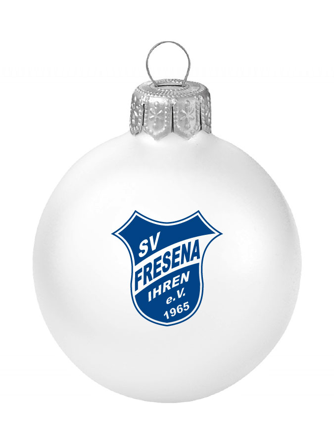 Weihnachtskugel Logo 8cm