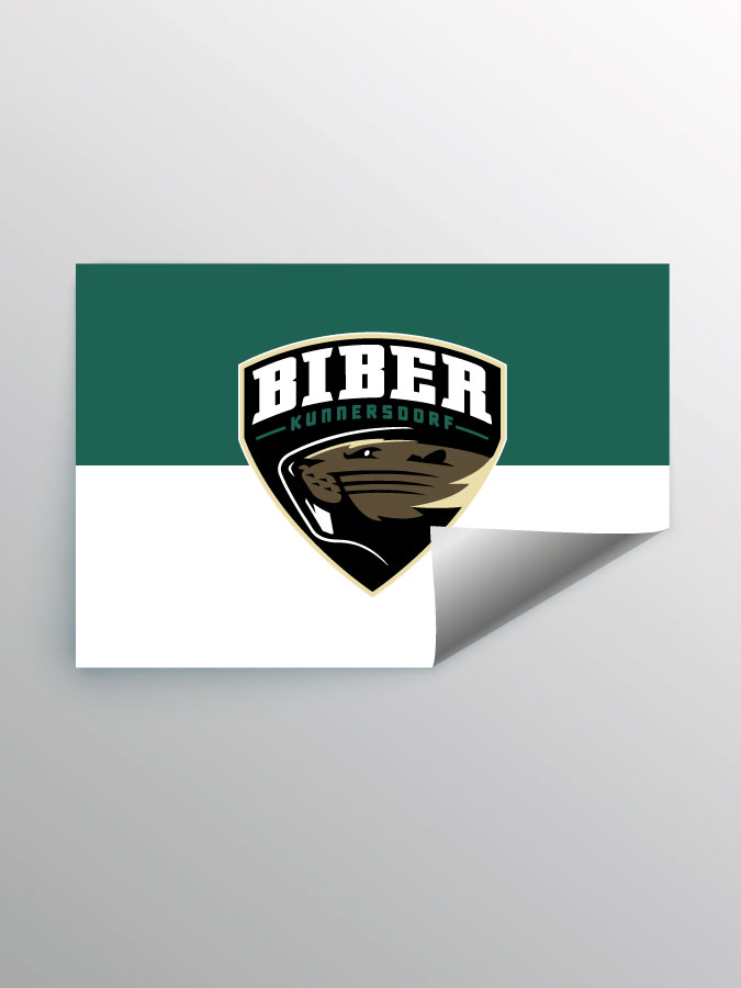 Aufkleber DIN A7 Logo