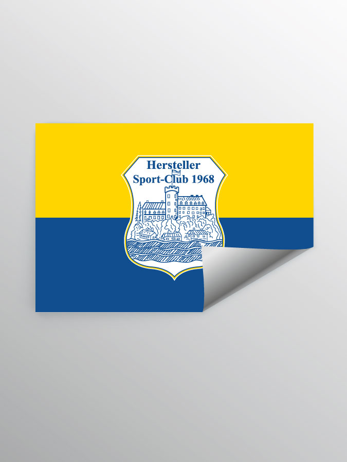 Aufkleber DIN A7 Logo
