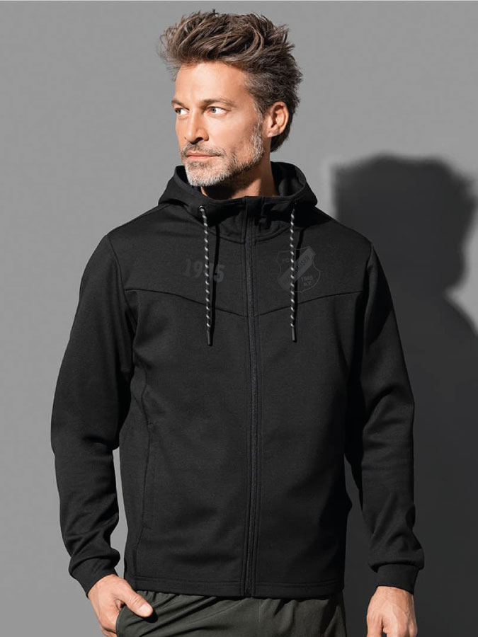 Recycelte Jacke All Black Herren