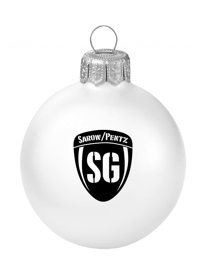 Weihnachtskugel Logo 8cm