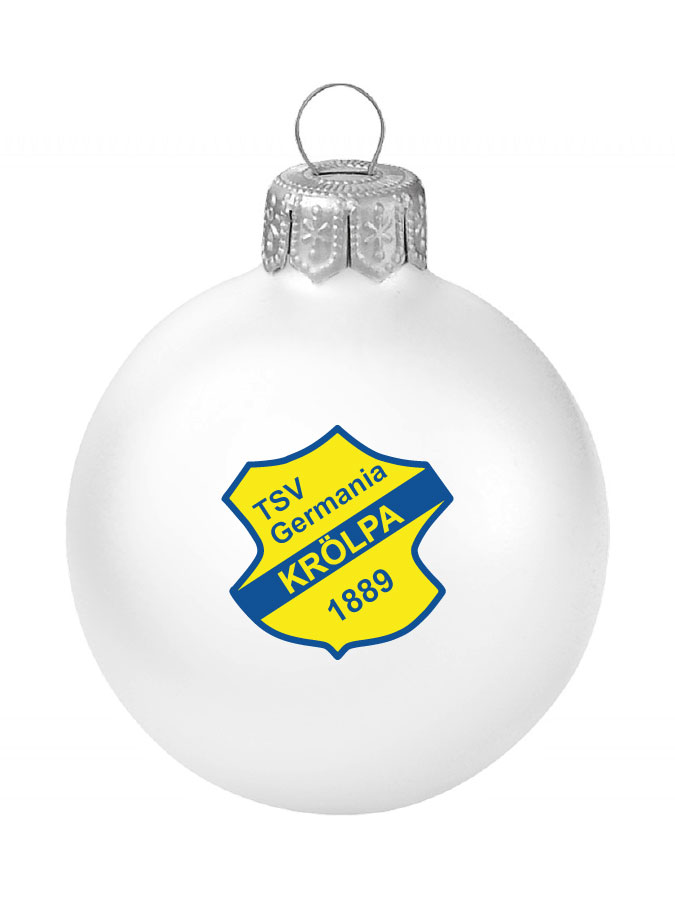 Weihnachtskugel Logo 8cm