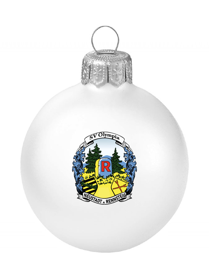 Weihnachtskugel Logo 8cm