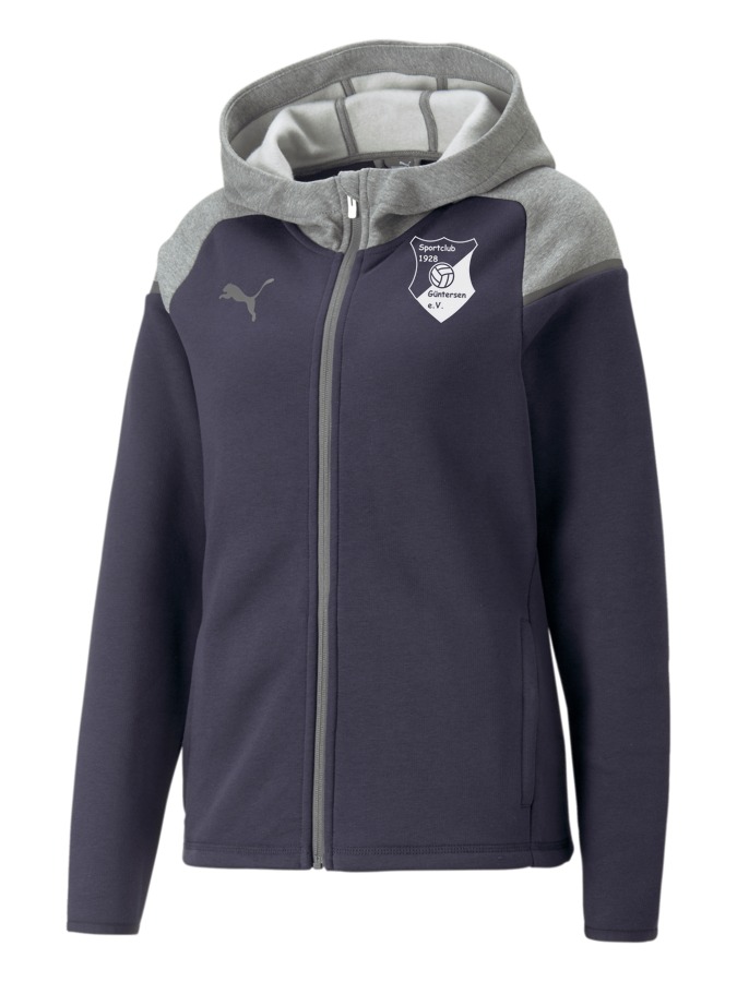 PUMA teamCUP Casuals Kapuzenjacke Damen