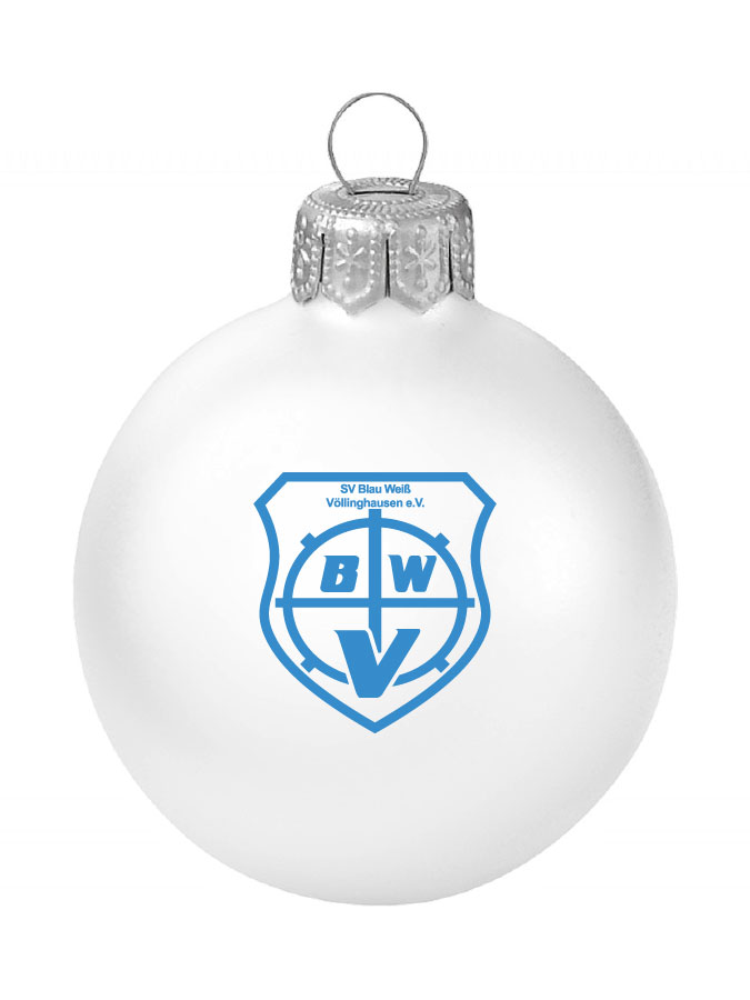 Weihnachtskugel Logo 8cm