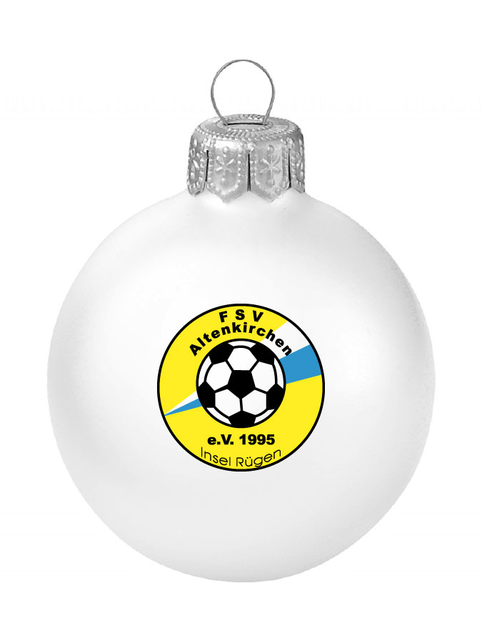 Weihnachtskugel Logo 8cm