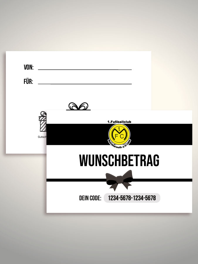 Geschenkgutschein per Versand (Weiß)