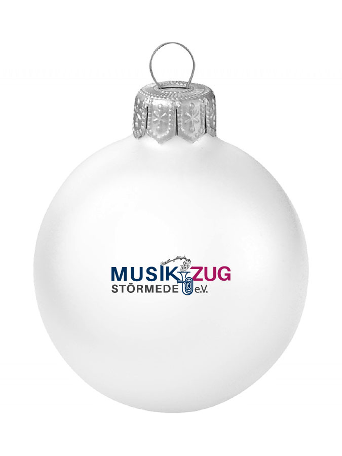 Weihnachtskugel Logo 8cm