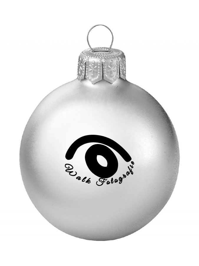 Weihnachtskugel Logo 8cm