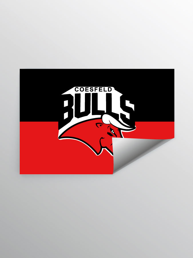 Aufkleber DIN A7 Logo