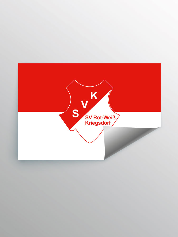 Aufkleber DIN A7 Logo