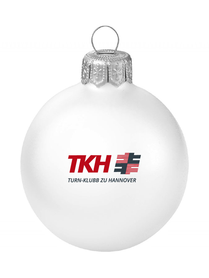 Weihnachtskugel Logo 8cm