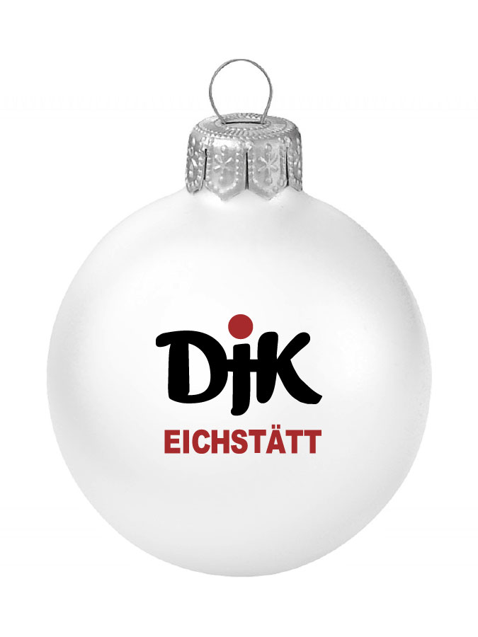 Weihnachtskugel Logo 8cm