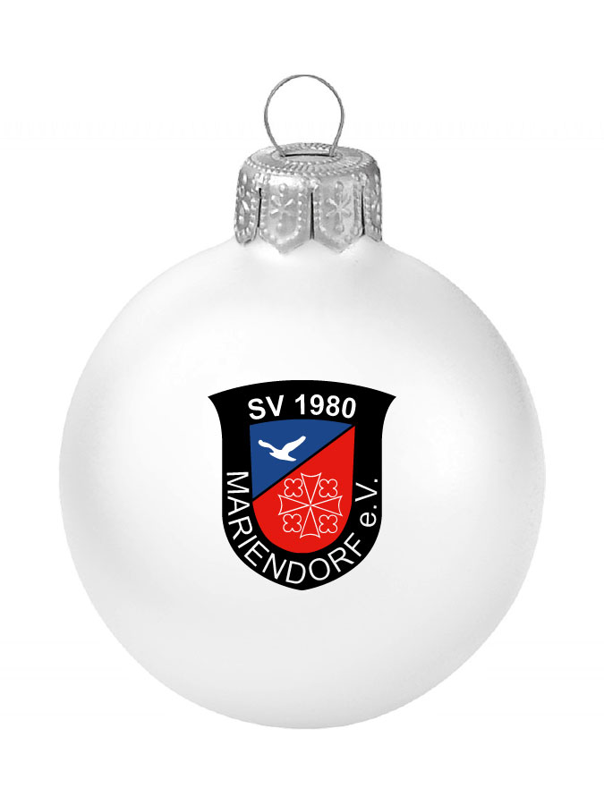 Weihnachtskugel Logo 8cm