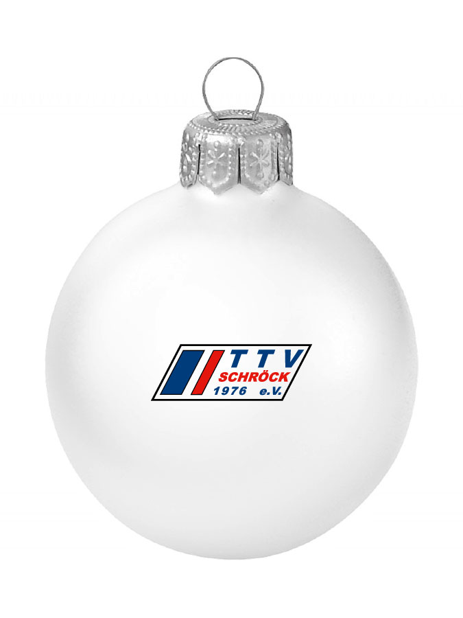 Weihnachtskugel Logo 8cm