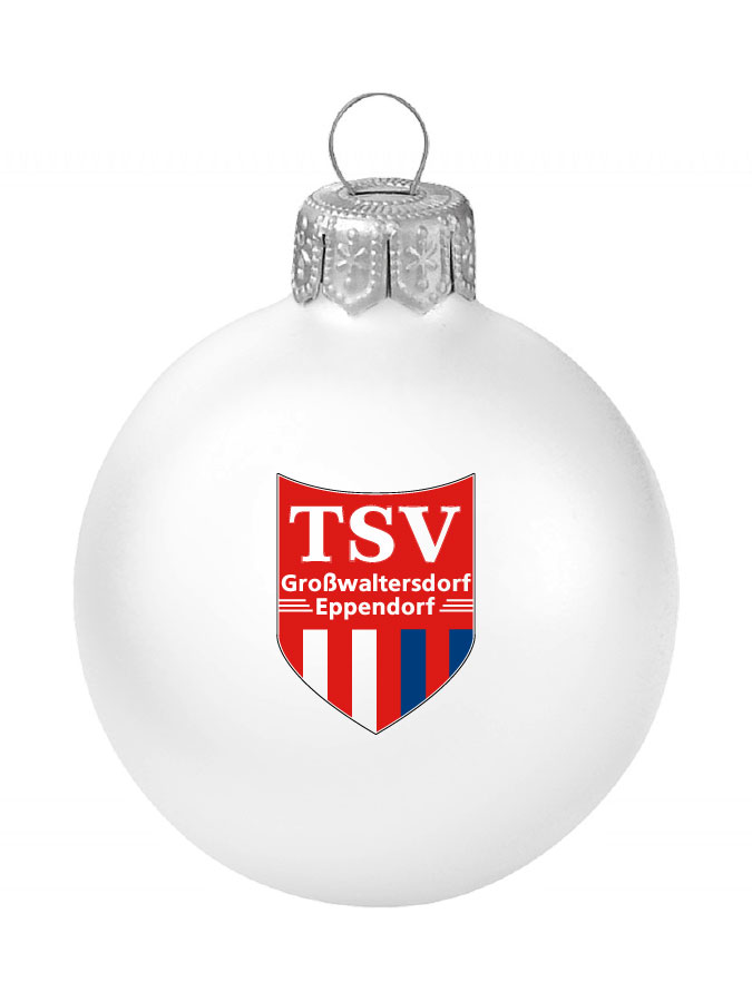 Weihnachtskugel Logo 8cm