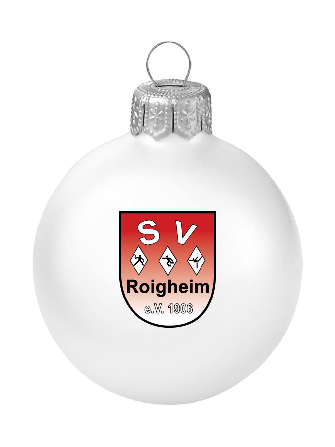 Weihnachtskugel Logo 8cm