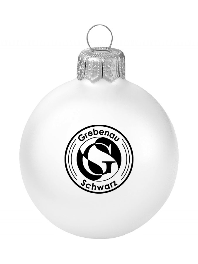 Weihnachtskugel Logo 8cm