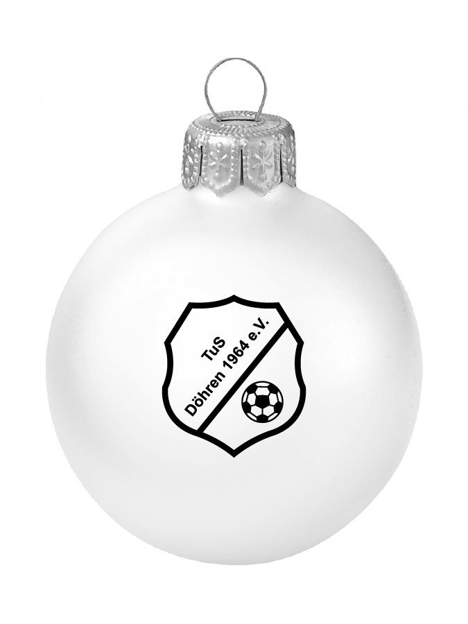 Weihnachtskugel Logo 8cm