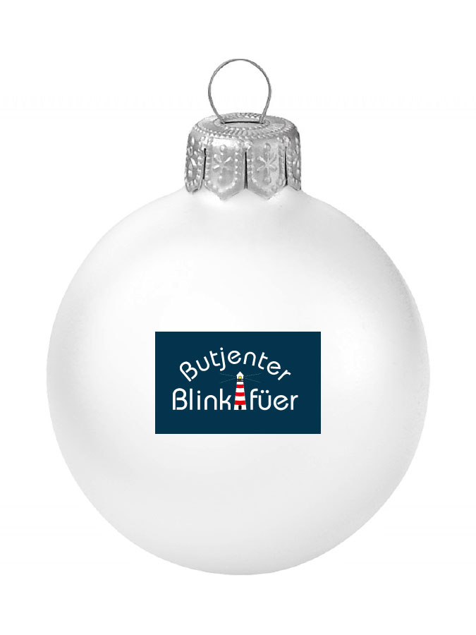 Weihnachtskugel Logo 8cm