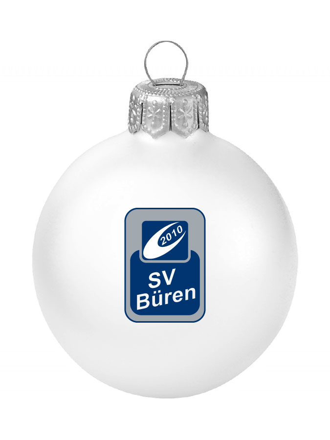 Weihnachtskugel Logo 8cm