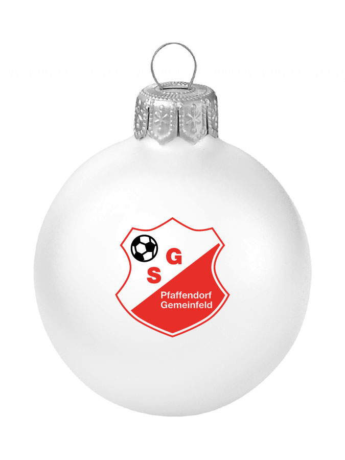Weihnachtskugel Logo 8cm