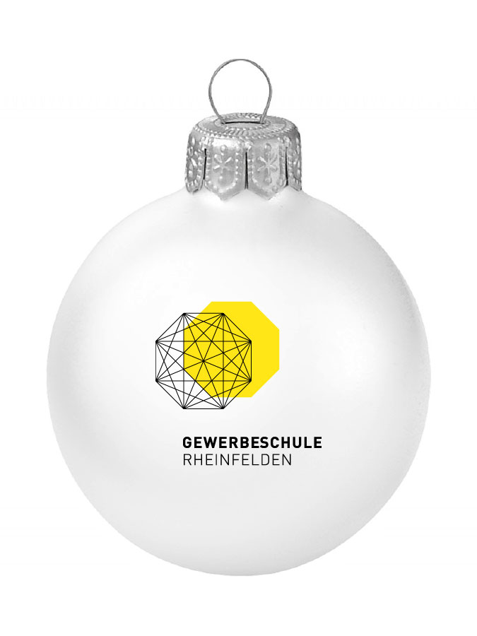 Weihnachtskugel Logo 8cm