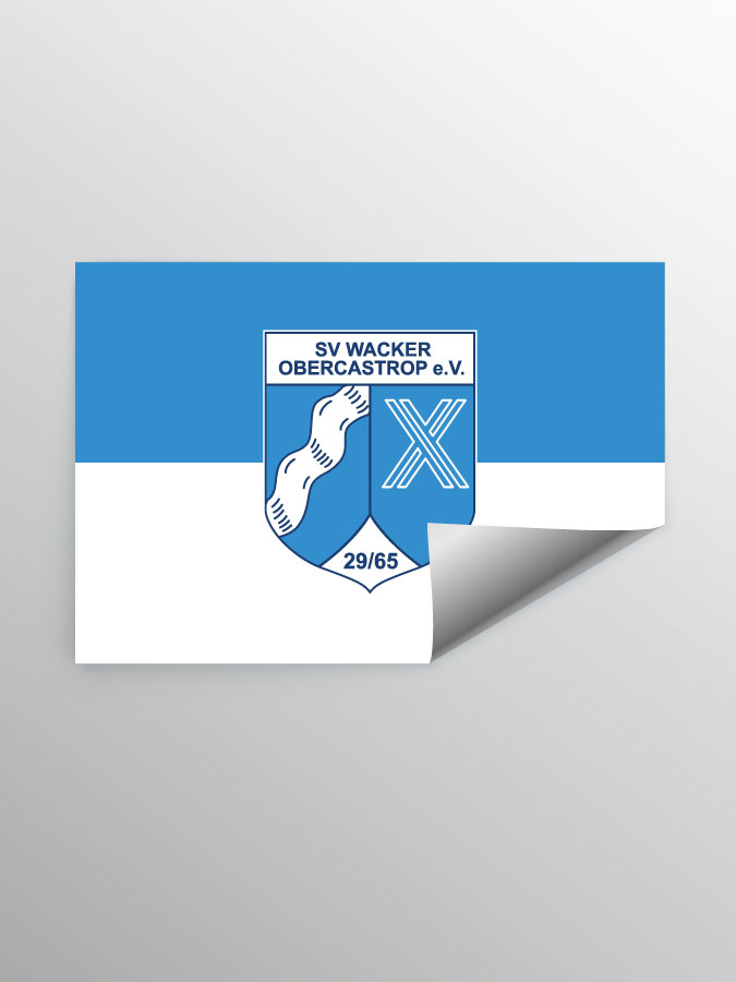 Aufkleber DIN A7 Logo