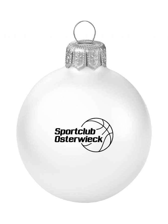 Weihnachtskugel Logo 8cm