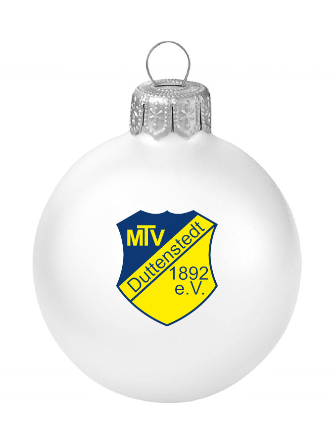 Weihnachtskugel Logo 8cm
