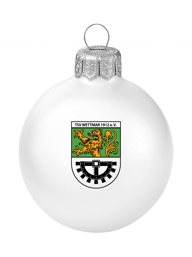 Weihnachtskugel Logo 8cm