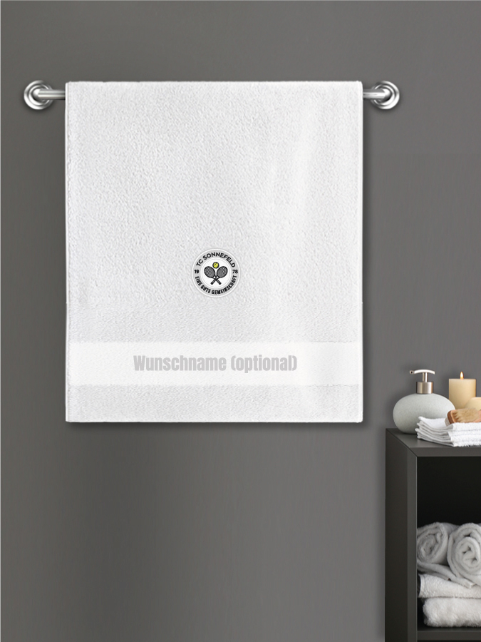 Badehandtuch Team Sticklogo