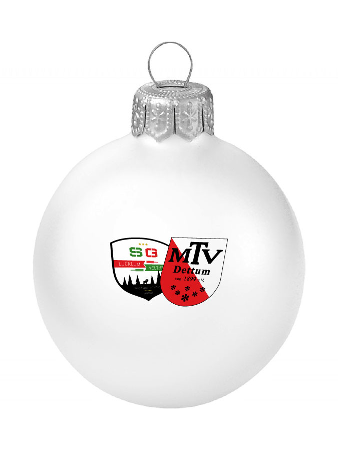 Weihnachtskugel Logo 8cm