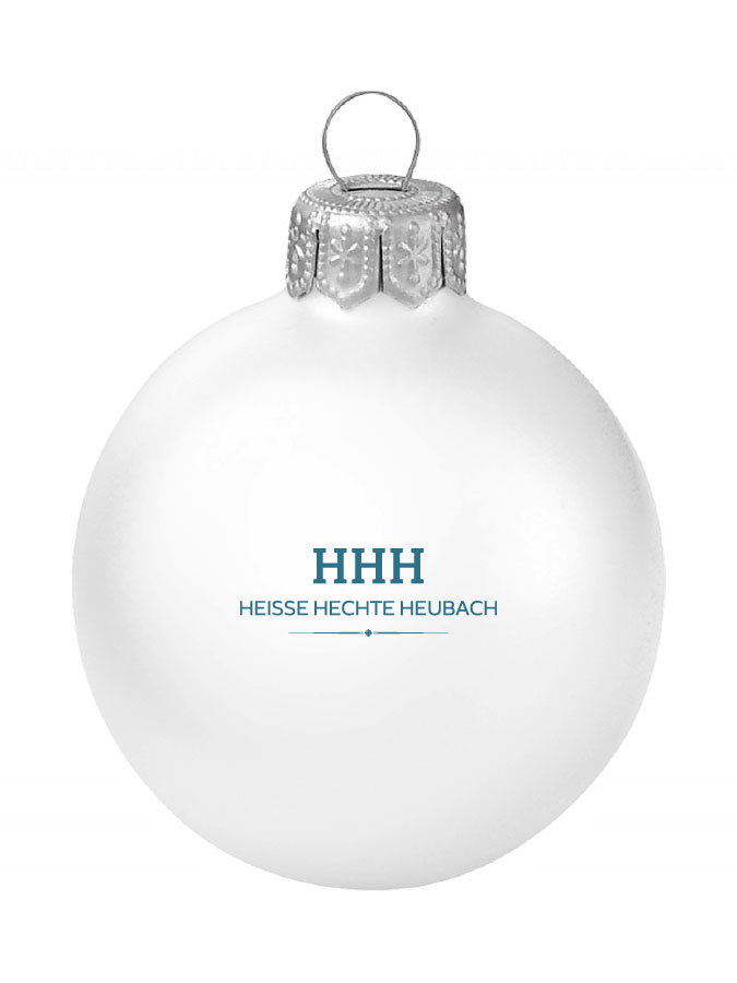 Weihnachtskugel Logo 8cm
