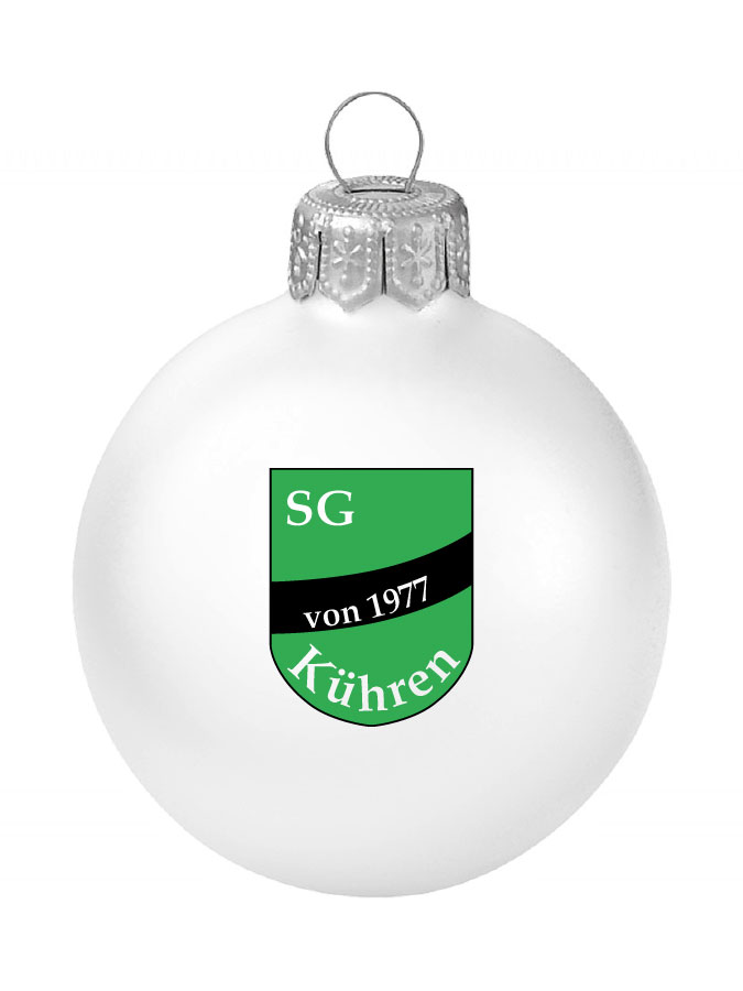 Weihnachtskugel Logo 8cm