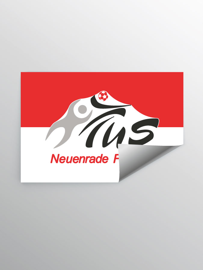 Aufkleber DIN A7 Logo