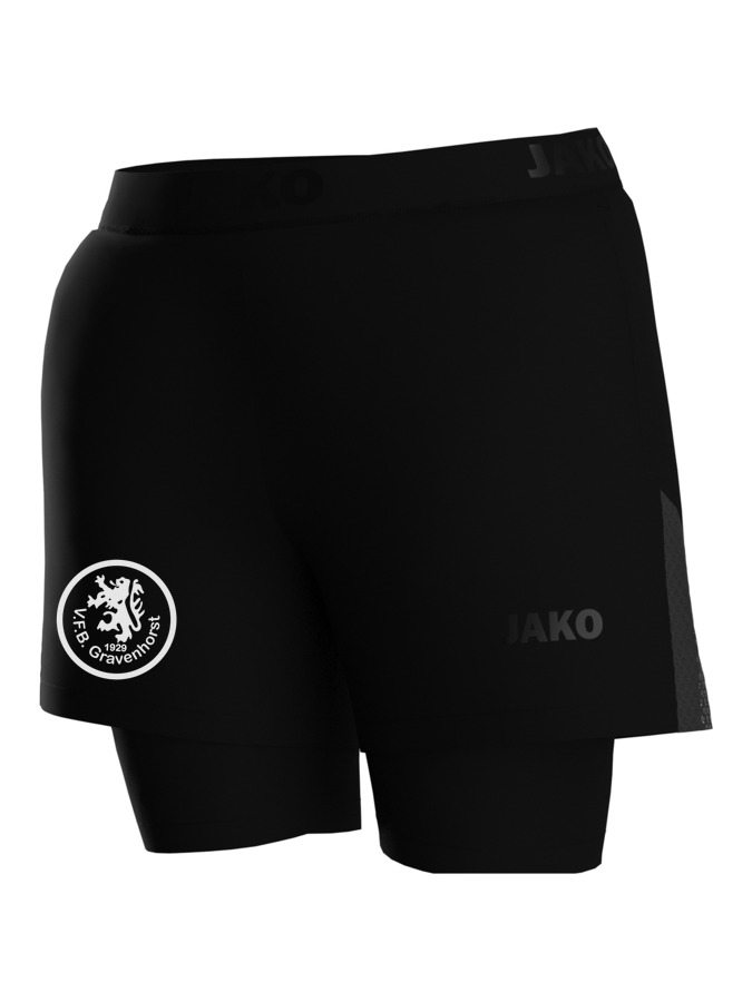 Jako 2-in-1-Short Power Damen