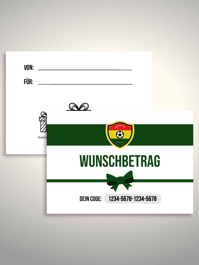Geschenkgutschein per Versand (Weiß)