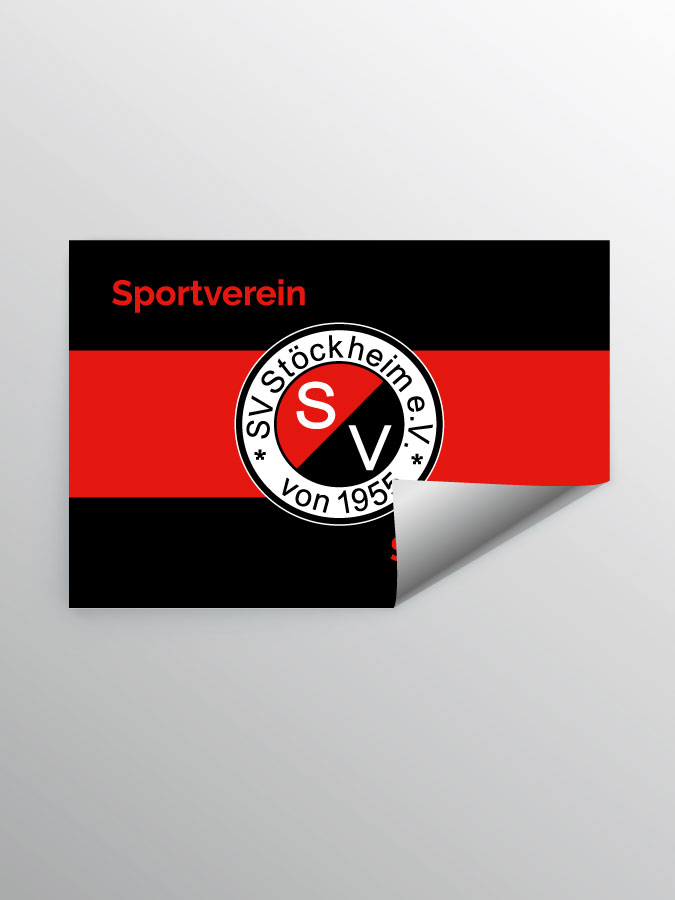 Aufkleber DIN A7 Stripe