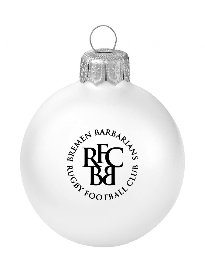 Weihnachtskugel Logo 8cm