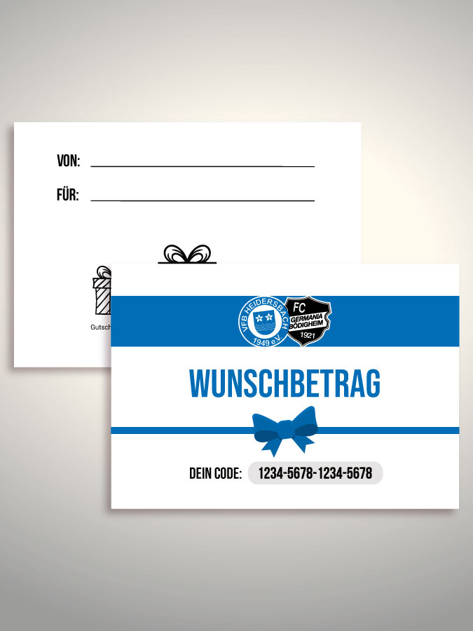 Geschenkgutschein per Versand (Weiß)